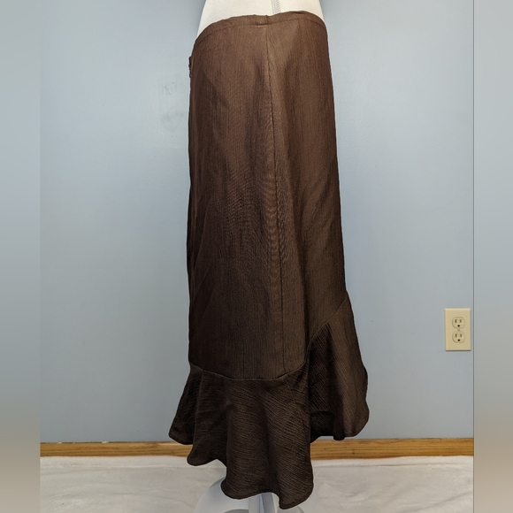 Bebe vintage brown silk skirt - Picture 4 of 5